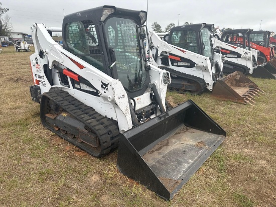 2020 BOBCAT T595 RUBBER TRACKED SKID STEER SN:B3NK37770 powered by Bobcat T4 diesel engine, 70hp,
