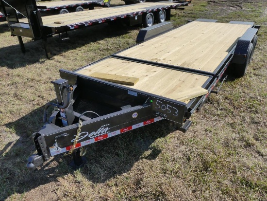 NEW 2023 DELTA 20FT. TAGALONG TRAILER VIN 60186... equipped with 16ft. Tilt deck, 4ft. Fixed deck, (