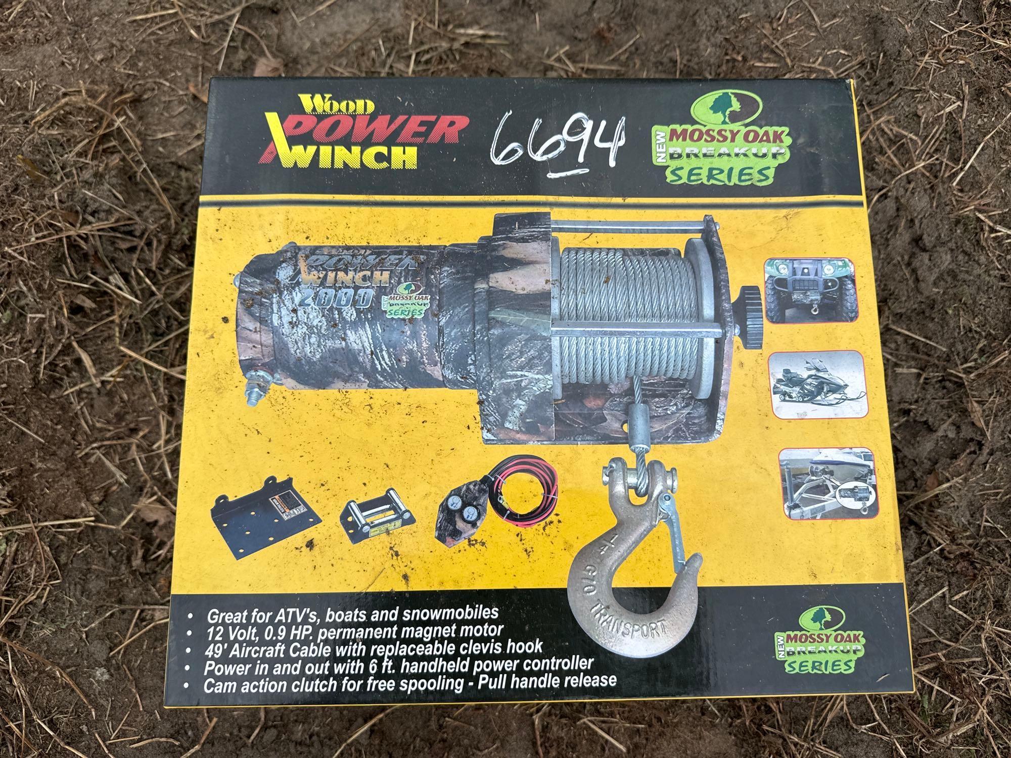 2000 ATV WOOD POWER WINCH ATV WINCH CAMO NEW Proxibid