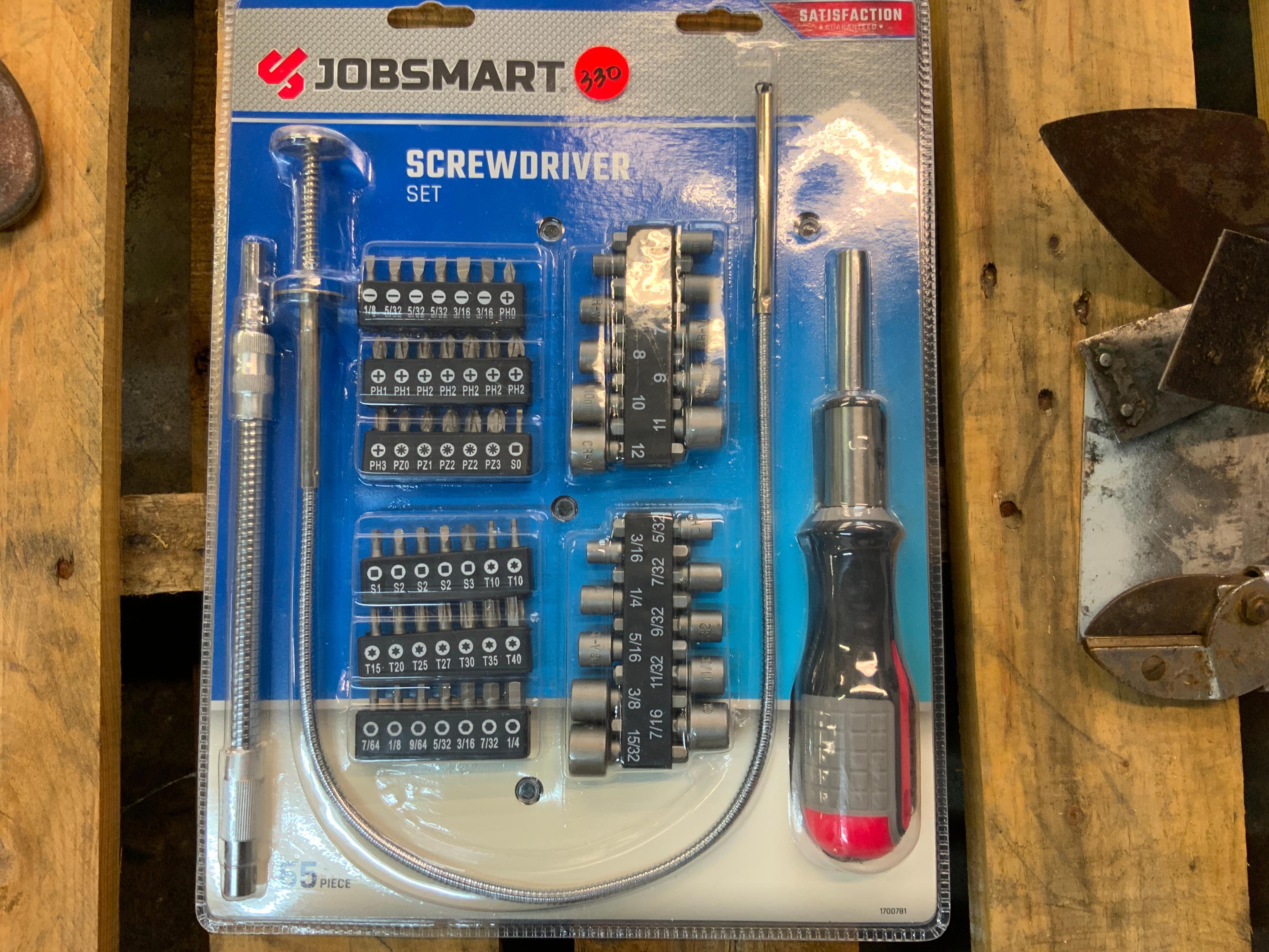 JOBSMART 65 PIECE SCREWDRIVER SET SUPPORT Proxibid