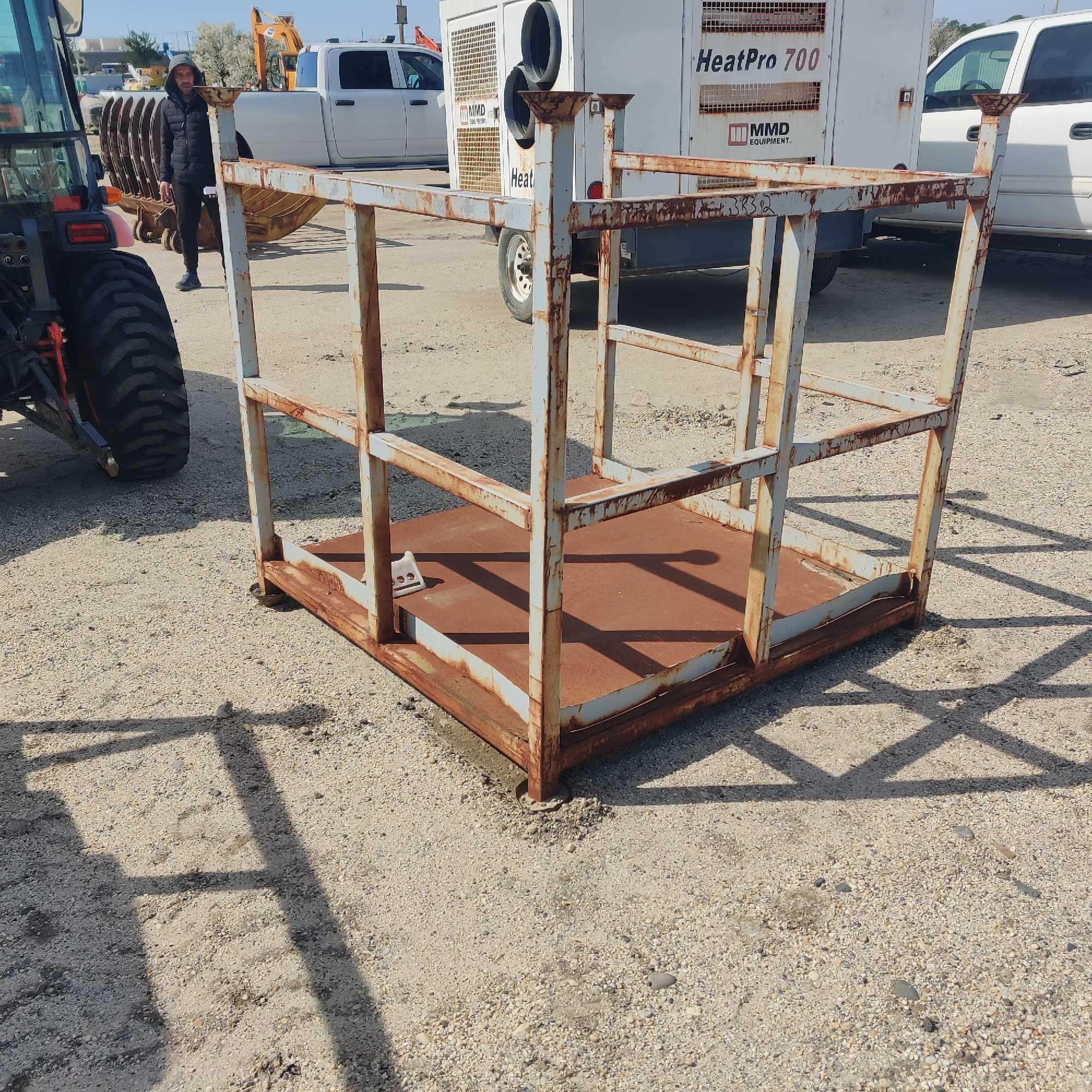 Stackable Aluminum Racks (1) LARGE STACKABLE METAL RACKS large stackable | Proxibid