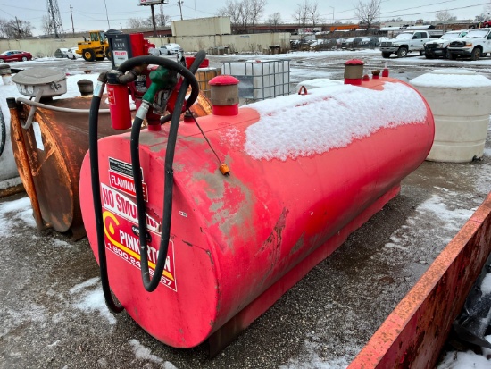 STEEL FUEL TANK with Fill-Rite metered electric pump.