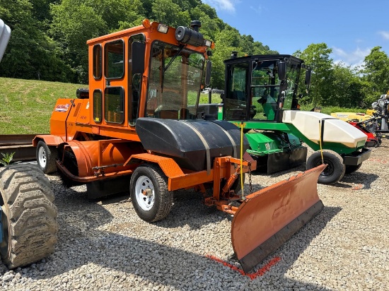 2018 BROCE CR350 SWEEPER powered by diesel engine, equipped with EROPS, air, heat, 8ft. sweeper,