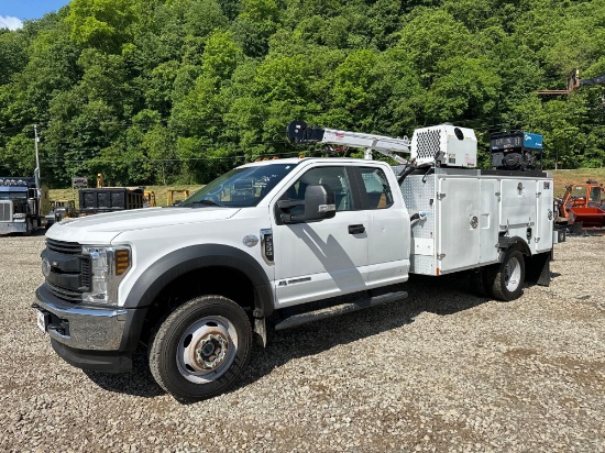 2019 FORD F550 SERVICE TRUCK VN:D97120 4x4, powered by Power stroke 6.7L V8 turbo diesel engine,
