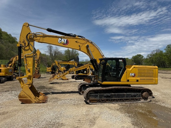 2023 CAT 340 HYDRAULIC EXCAVATOR powered by Cat diesel engine, equipped with Cab, air, heat, Cat 2D
