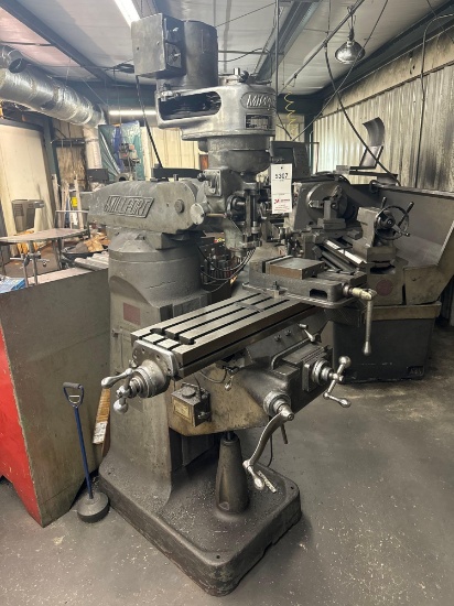 MILLPORT 2SH VERTICAL TURRET MILLING MACHINE, SN: 6097, ACU-RITE ELECTRONICS DIGITAL READOUT, 2HP 3