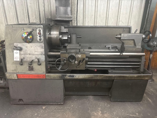 CLAUSING- COLCHESTER 21" ENGINE LATHE, 15" CHUCK SIZE, 44" BETWEEN CETNERS, 22" SWING OVER BED,