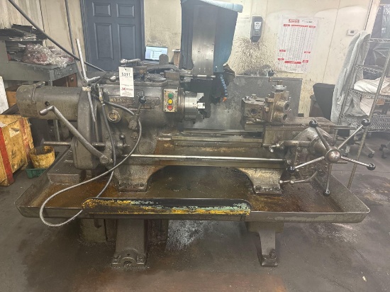 WARNER & SWASEY M-1200 NO.3 TURRET LATHE, SN: 578256, LOT# 171, 8" CHUCK SIZE INDUSTRIAL SHOP