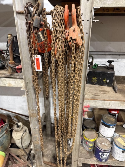 (2) CAHIN HOISTS SUPPORT EQUIPMENT. Selling Offsite: 5 Canale Dr Egg Harbor Township NJ, 08234.