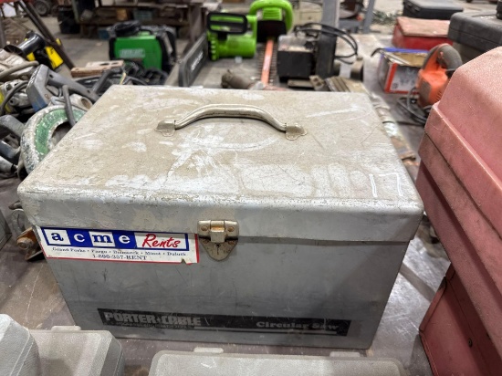 PORTER CABLE 7 1/4IN. ELECTRIC CIRCULAR SAW SUPPORT EQUIPMENT. Selling Offsite: 5 Canale Dr Egg