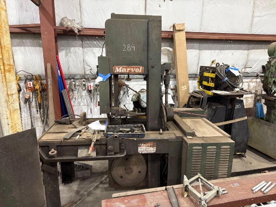 MARVEL 81/M3 VERTICAL BANDSAW, SN 0-636 SUPPORT EQUIPMENT. Selling Offsite: 5 Canale Dr Egg Harbor
