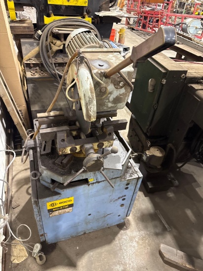SOCO MC-370F METAL CUTTING COLD SAW SUPPORT EQUIPMENT $10,000 REPLACEMENT. Selling Offsite: 5 Canale