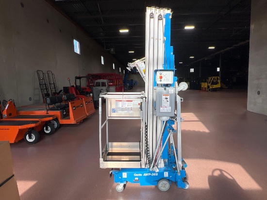 2023 GENIE AWP-36S SCISSOR LIFT SN:AWPP-105086 electric powered, equipped with 36ft. Platform