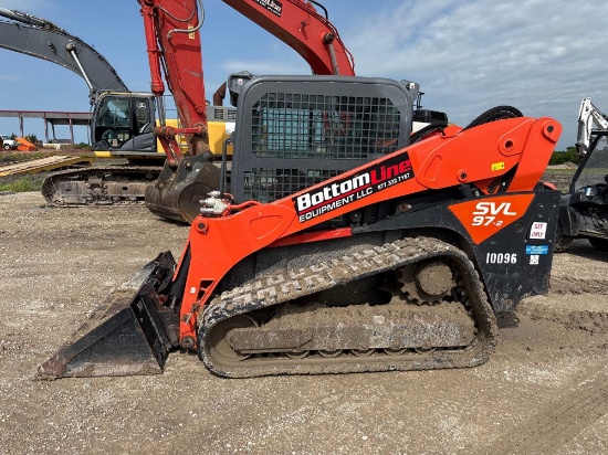 2021 KUBOTA SVL97-2HFC RUBBER TRACKED SKID STEER SN:KBCZ064CPM1F64398 powered by diesel engine,