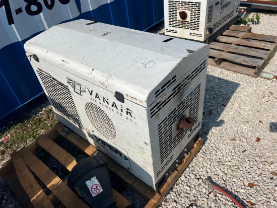 VANAIR VIPER DIESEL AIR COMPRESSOR SN: 20620654, powered by 24.8 HP Kubota diesel engine, equipped