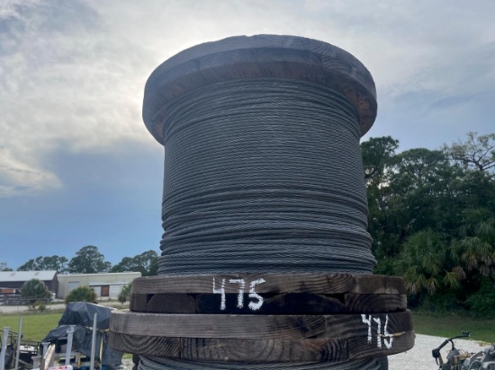 SPOOL OF 1/4 IN. STEEL CABLE WIRE