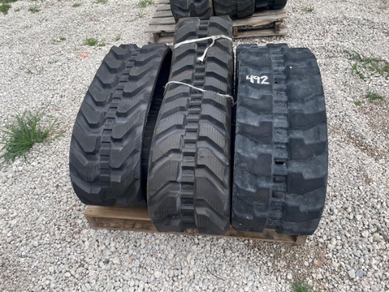 (3) USED RUBBER TRACKS FOR EXCAVATOR