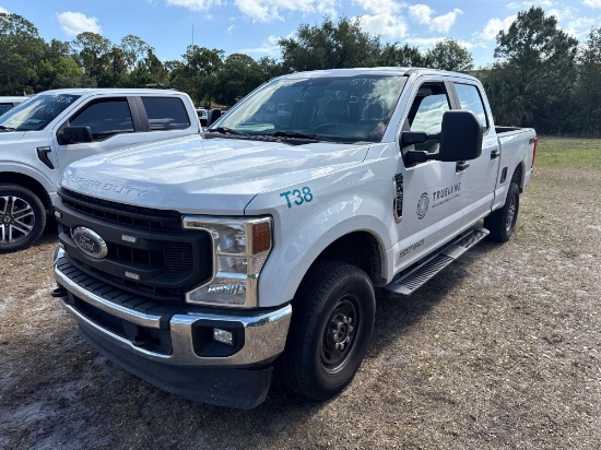 2021 FORD F250XL PICKUP TRUCK VN:1FT7W2B69MEC57516 4x4, powered by 6.2L gas engine, equipped with