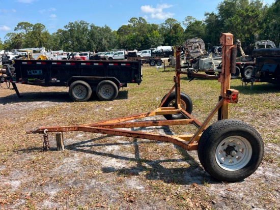REEL TRAILER VN:N/A equipped with single reel, single axle.