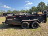 2020 H &HH7612UD 12FT DUMP TRAILER VN:5JWDD1222LN528148 equipped with 12ft dump box, 10,000lb