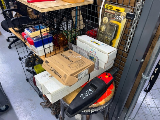 STOOL & INTELLI SENSOR PRO, VOLTAGE TESTER, (2) GAS PUMP DETECTORS & QUATTRO GAS DETECTOR SUPPORT