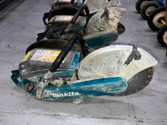 MAKITA 14IN. CUT-OFF SAW W/DIAMOND BLADE SUPPORT EQUIPMENT
