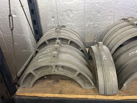 (4) SETS OF McELROY 12" IPS UPPER & LOWER MASTER INSERTS SUPPORT EQUIPMENT