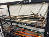 QTY OF AXES ON SHELF SUPPORT EQUIPMENT