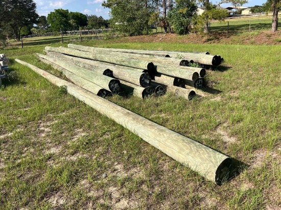 (30) UTILITY POLES, various lengths