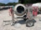 MULTIQUIP CONCRETE MIXER CONCRETE EQUIPMENT powered by gas engine, trailer mounted.