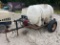 HOMEMADE TRAILER equipped with 550 gallon poly water tank and pump, powered by PREDATOR gasoline