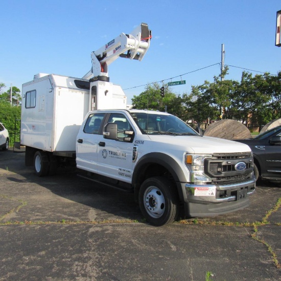 2022 FORD F550XL BUCKET TRUCK VN:1FD0W5HT9NEF62656 4x4, powered by 6.7L Powerstroke turbo diesel
