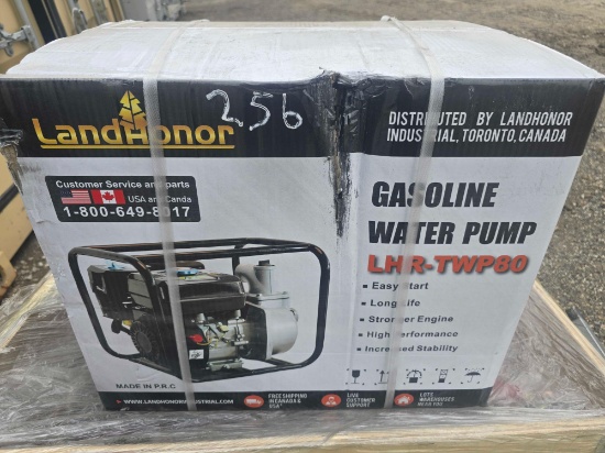 NEW LANDHONOR LHR-TWP80 3IN. SEMI-TRASH WATER PUMP NEW SUPPORT EQUIPMENT