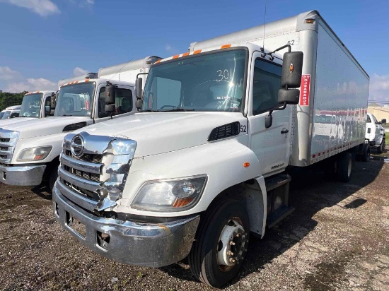 2016 HINO 268 VAN TRUCK VN:5PVNJ8JR0G4S51036 powered by Hino diesel engine, 230hp, equipped with