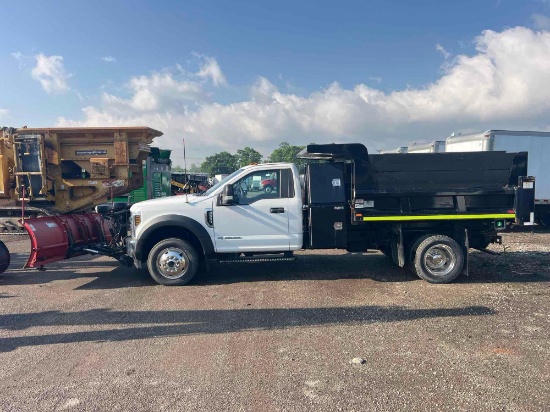 2019 FORD F550 DUMP TRUCK VN:A19546 powered by diesel engine, equipped with automatic transmission,