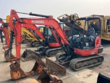 KUBOTA KX040-4R1A HYDRAULIC EXCAVATOR SN:20644 powered by Kubota diesel engine, equipped with OROPS,
