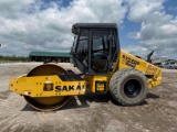 2017 SAKAI SV540D VIBRATORY ROLLER SN:3SV53-10604 powered by diesel engine, equipped with EROPS,
