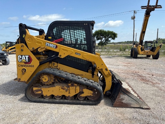 2020 CAT 259D3 RUBBER TRACKED SKID STEER SN:CW904468 powered by Cat diesel engine, equipped with