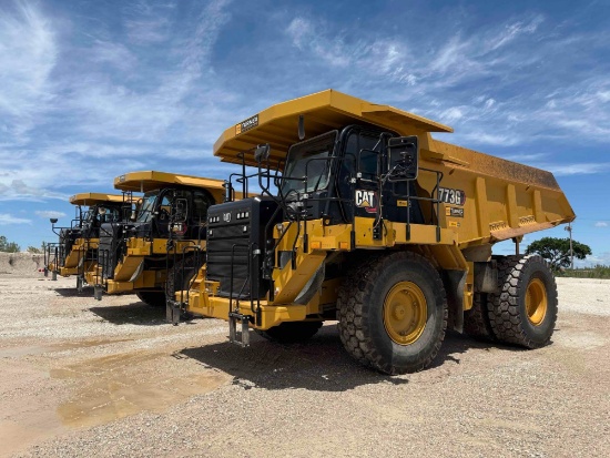 2022 CAT 773G STRAIGHT FRAME HAUL TRUCK SN:JWS02043 powered by Cat C27 diesel engine, equipped with