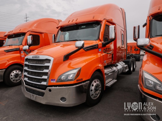 2022 FREIGHTLINER CASCADIA PT126SLP TRUCK TRACTOR VN:3AKJHHDRXNSNE5223 powered by Detroit DD15 6