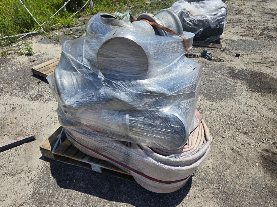 PALLET OF 12IN. HOSES & COUPLERS SUPPORT EQUIPMENT