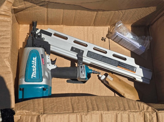 MAKITA 3 1/2" FRAMING NAILER- AN924- 1 YR FACTORY WARRANTY -RECON NEW SUPPORT EQUIPMENT