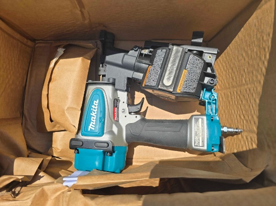 MAKITA 1 3/4" ROOFING COIL PNEUMATIC NAILER-AN454-1 YR FACTORY WARRANTY-RECON NEW SUPPORT EQUIPMENT