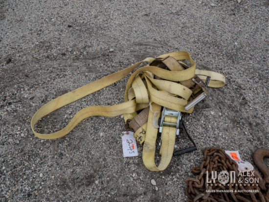 (5) RATCHET STRAP BINDERS SUPPORT EQUIPMENT.