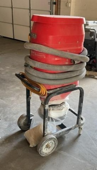 RUWAC RED RAIDER PRO ELECTRIC INDUSTRIAL VACUUM FLOORING EQUIPMENT universal fit with fines filter.