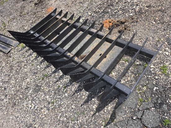 NEW 70IN. ROOT RAKE SKID STEER ATTACHMENT