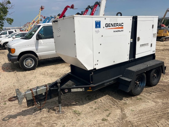 2018 MAGNUM PRO MMG75DF4 GENERATOR SN:3003526888 powered by diesel engine, equipped with 75KVA,
