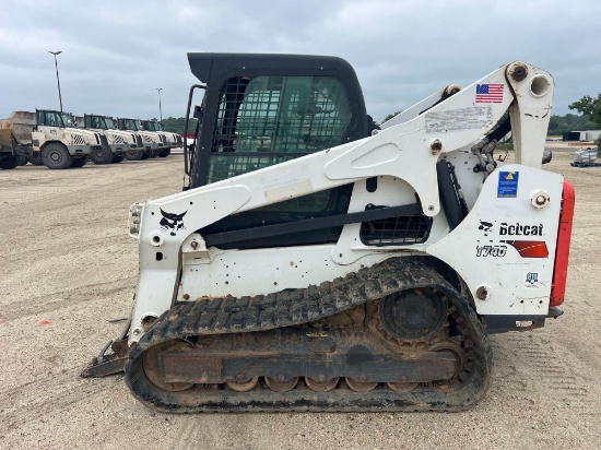 2018 BOBCAT T740 RUBBER TRACKED SKID STEER SN:B3CA14143 powered by diesel engine, equipped with