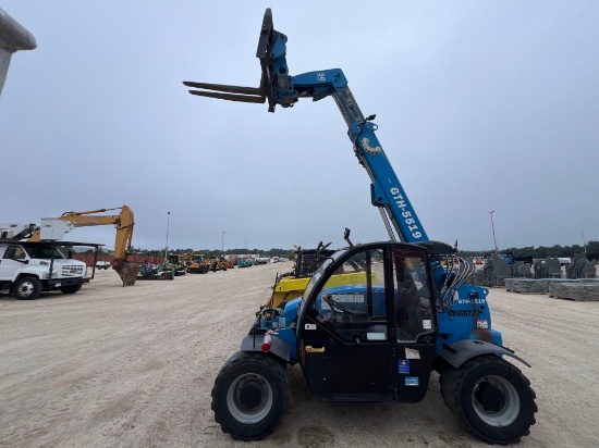 GENIE GTH5519 TELESCOPIC FORKLIFT SN:6109 4x4, powered by diesel engine, equipped with EROPS, air,