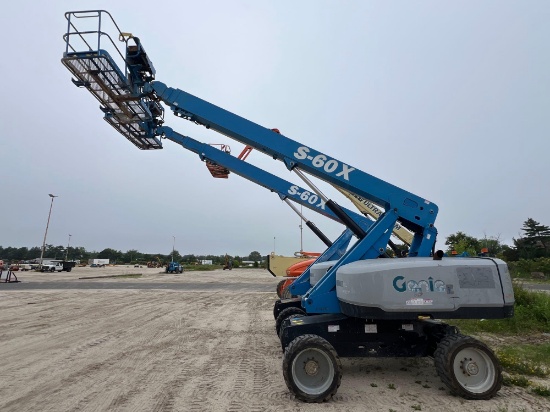 2016 GENIE S-60X BOOM LIFT SN:S60X16H-35534 4x4, powered by diesel engine, equipped with 60ft.